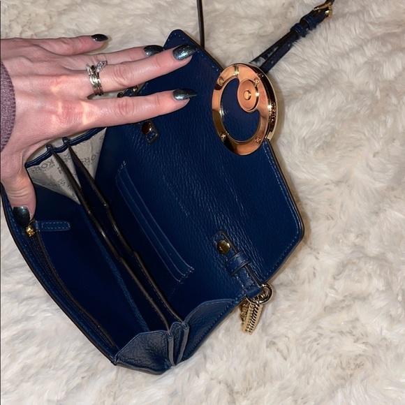 NWOT MICHAEL KORS NAVY BLUE PURSE - Picture 11 of 13